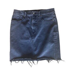Black jean skirt